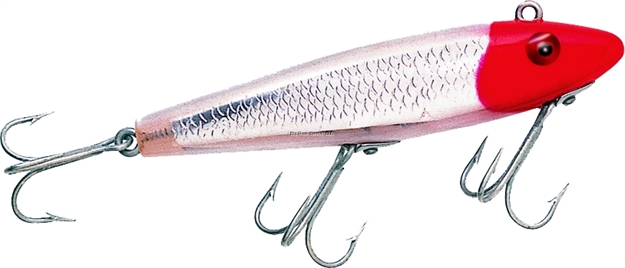 Picture of Mirrolure Classic Series Sinking Twitchbait, 3 5/8", 1/2 Oz, 3-D Eyes, Red Head/White Back & Belly/Silver Scale