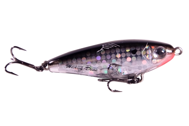 Picture of Mirrolure Heavy Dine 2 5/8", 7/16Oz., Black Back/Clear Belly/Silver Sparkle Dot