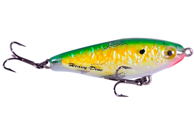 Picture of Mirrolure Heavy Dine 2 5/8", 7/16Oz., Emerald Green Back/Pearl Belly/Crushed Chartreuse
