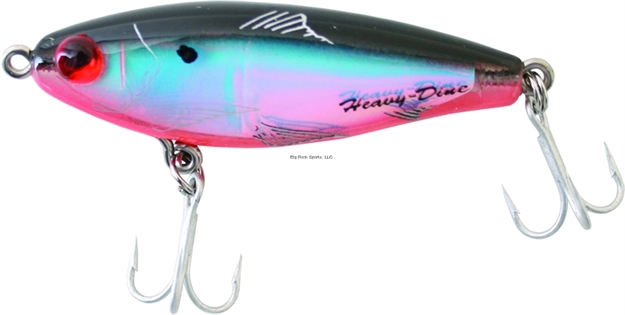 Picture of Mirrolure Heavy Dine Sinking Twitchbait, 2 5/8", 7/16 Oz, 3-D Eyes, Rattling, Black Back/Orange Belly/Silver