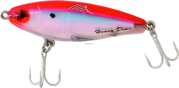 Picture of Mirrolure Heavy Dine Sinking Twitchbait, 2 5/8", 7/16 Oz, 3-D Eyes, Rattling, Red Back/White Belly/Silver