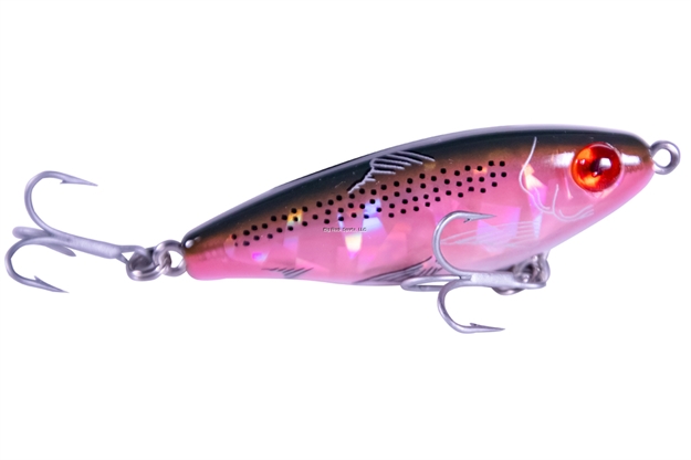 Picture of Mirrolure Heavy Dine Sinking Twitchbait, 2 5/8", 7/16 Oz., Rainbow Trout Silver Broken Glass