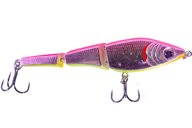 Picture of Mirrolure Jointed Swimbait 4", 1/2Oz, Silver/Pink Back/Chartreuse Belly/Orange Chin