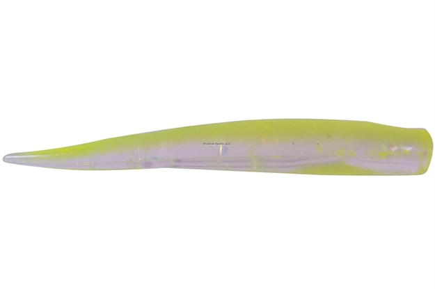 Picture of Mirrolure Lil John Scented Soft Plastic Twitchbait, 3 3/4", Chartreuse Ice, 10/Pack