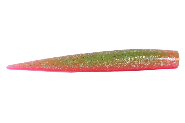 Picture of Mirrolure Lil John Scented Soft Plastic Twitchbait, 3 3/4", Electric Chicken, 10/Pack
