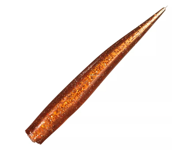 Picture of Mirrolure Lil John Scented Soft Plastic Twitchbait, 3 3/4", Rootbeer, 10/Pack