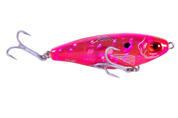Picture of Mirrolure Mirrodine XL Broken Glass Suspending Twitchbait, 3 1/8", 9/16 Oz.,  Pink/Silver Broken Glass Suspending Twitchbait,