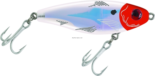 Picture of Mirrolure Mirrodine XL Suspending Twitchbait, 3 1/8", 9/16 Oz, 3-D Eyes, Red Head/White Back & Belly/Silver