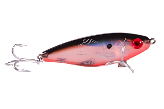 Picture of Mirrolure Mirrodine Xxl Suspending Twitchbait, 3 3/4", 1 Oz, 3-D Eyes, Black Back/Orange/Silver