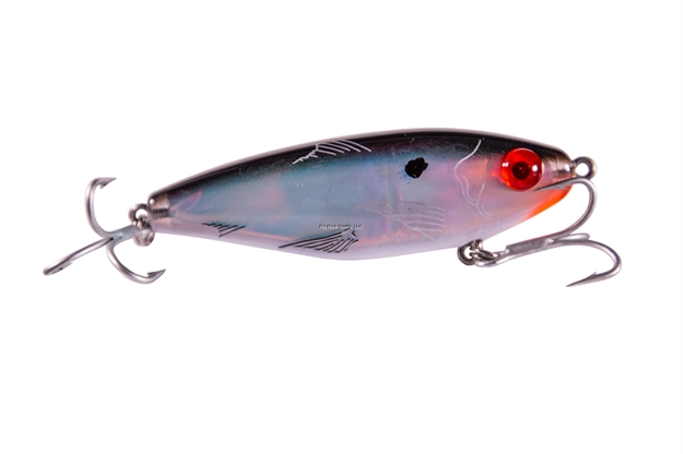 Picture of Mirrolure Mirrodine Xxl Suspending Twitchbait, 3 3/4", 1 Oz, 3-D Eyes, Black Back/White/Silver