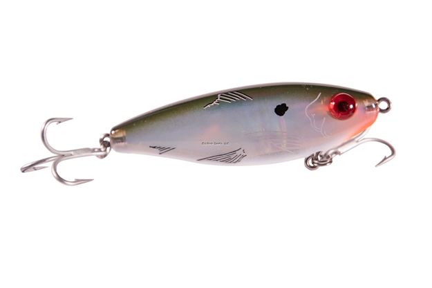 Picture of Mirrolure Mirrodine Xxl Suspending Twitchbait, 3 3/4", 1 Oz, 3-D Eyes, Green Back/White/Silver 3 3/4" 1 Oz.