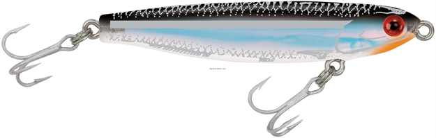 Picture of Mirrolure Mirrominnow Suspending Twitchbait, 3 1/4", 3/8 Oz, Black Back/White Belly/Silver