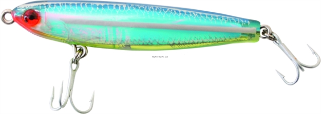 Picture of Mirrolure Mirrominnow Suspending Twitchbait, 3 1/4", 3/8 Oz, Blue Back/Chartreuse Belly/Silver