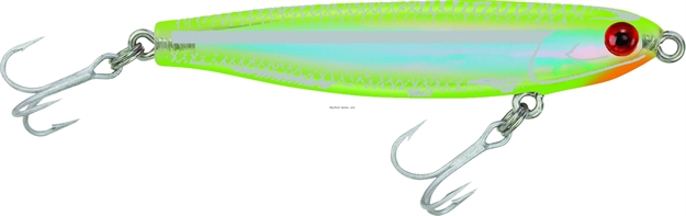 Picture of Mirrolure Mirrominnow Suspending Twitchbait, 3 1/4", 3/8 Oz, Chartreuse Back & Belly/Silver