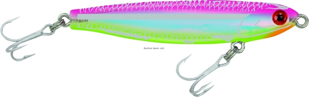 Picture of Mirrolure Mirrominnow Suspending Twitchbait, 3 1/4", 3/8 Oz, Fluorescent Hot Pink Back/Chartreuse Belly/Silver