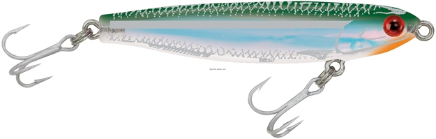 Picture of Mirrolure Mirrominnow Suspending Twitchbait, 3 1/4", 3/8 Oz, Green Back/White Belly/Silver