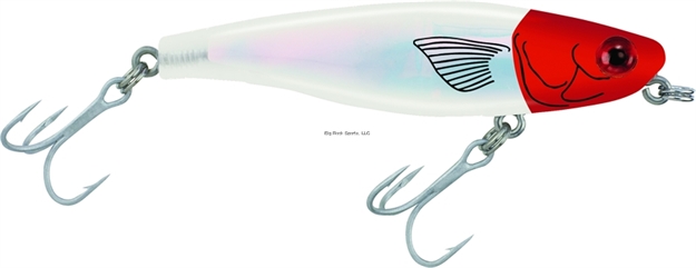 Picture of Mirrolure Mirromullet XL Surface Walker, 3 1/2", 1/2 Oz, 3-D Eyes, Red Head/White Back & Belly/Silver, Floating