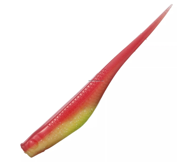 Picture of Mirrolure Provoker Scented Soft Plastic Twitchbait, 3-D Eyes, 5", 3-D Eyes, Electric Chicken, 8/Pack, Shrimp Scent