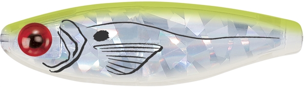 Picture of Mirrolure Series Iii Catch 5 Suspending Twitchbait, 3 1/2", 3/4 Oz, Chartreuse Back/Pearl Belly/Silver