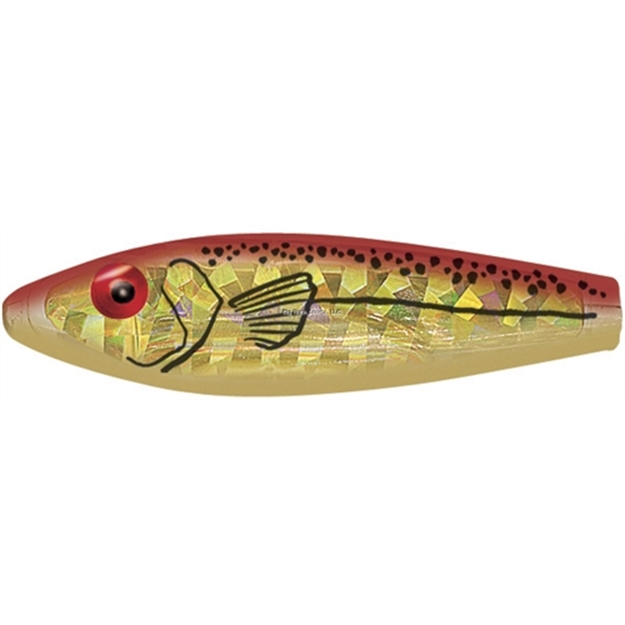 Picture of Mirrolure Series Iii Rattling Sinking Twitchbait, 3", 3/8 Oz, Apple Red Back/Gold Belly/Gold
