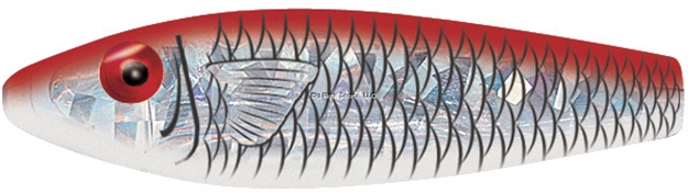 Picture of Mirrolure Series Iii Rattling Sinking Twitchbait, 3 5/8", 3/8 Oz, Red Back/White Belly/Silver