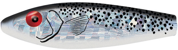 Picture of Mirrolure Series Iii Rattling Twitchbait, 3 5/8", 1/2 Oz, Black Back/White Belly/Silver, Sinking