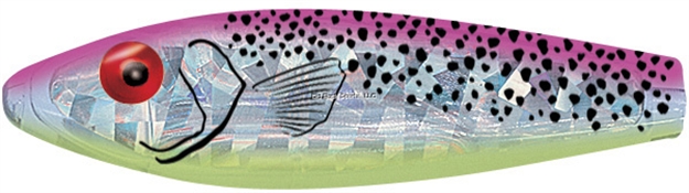 Picture of Mirrolure Series Iii Rattling Twitchbait, 3 5/8", 1/2 Oz, Fluorescent Hot Pink Back/Chartreuse Belly/Silver, Sinking