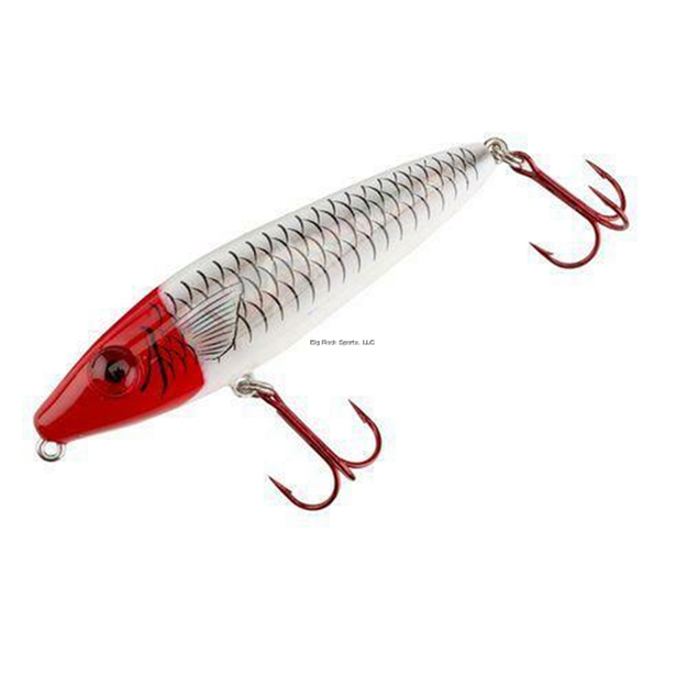 Picture of Mirrolure Series Iii Top Dog Jr. Rattling Surface Walker, 4", 3/4 Oz, Red Head/White Back & Belly/Silver
