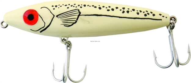 Picture of Mirrolure She Dog Rattling Surface Walker, 4", 3/4 Oz, Glow-In-The-Dark Lime Green, Floating