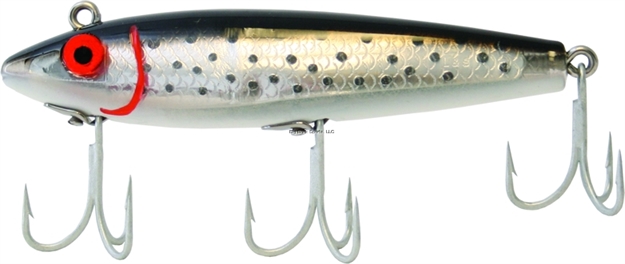 Picture of Mirrolure Spotted Trout TT Sinking Twitchbait, 3 5/8", 1/2 Oz, Black Back/White Belly/Silver Scale