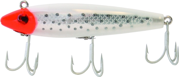 Picture of Mirrolure Spotted Trout TT Sinking Twitchbait, 3 5/8", 1/2 Oz, Fluorescent Orange Head/White Back & Belly/Silver Scale