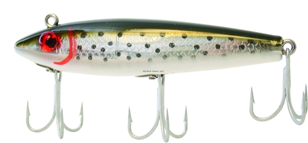 Picture of Mirrolure Spotted Trout TT Sinking Twitchbait, 3 5/8", 1/2 Oz, Green Back/White Belly/Silver Scale