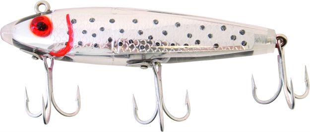 Picture of Mirrolure Spotted Trout TT Sinking Twitchbait, 3 5/8", 1/2 Oz, Silver Scale/Clear