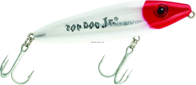 Picture of Mirrolure Top Dog Jr. Rattling Surface Walker, 4", 3/4 Oz, Red Head/White Back & Belly/Silver Scale