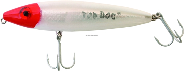 Picture of Mirrolure Top Dog Rattling Surface Walker, 4", 3/4 Oz, Red Head/White Back & Belly/Silver