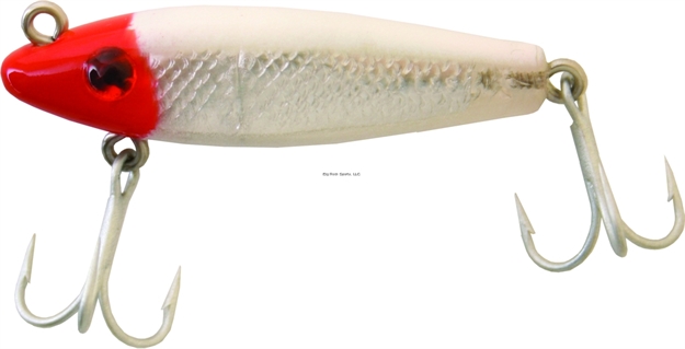 Picture of Mirrolure Ultralight Sinking Twitchbait, 2 1/8", 1/4 Oz, Red Head/White Back & Belly/Silver Scale