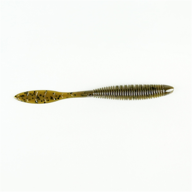 Picture of Missile Baits Bomb Shot, 4" Bait Based ON The Popular D Bomb Shape, Drop Shot, Nose Hook/Texas Rig, 15 Baits Per Bag, Green Pumpkin MBBS4-GP