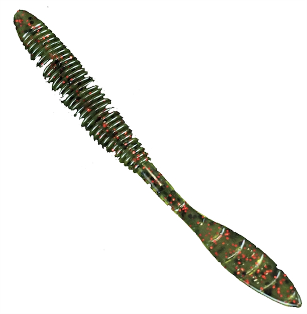 Picture of Missile Baits Bomb Shot, 4" Bait Based ON The Popular D Bomb Shape, Drop Shot, Nose Hook/Texas Rig, 15 Baits Per Bag, Watermelon Red MBBS4-WMR