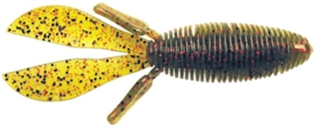 Picture of Missile Baits D Bomb Creature Bait, 4.5", Black Red Flake MBDB45-BLKR