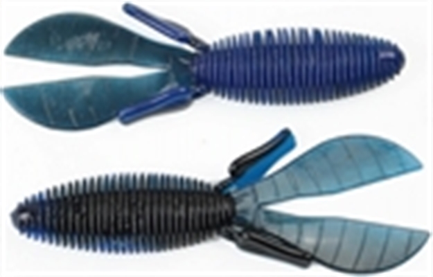 Picture of Missile Baits D Bomb Creature Bait, 4.5", Green Pumpkin Blue MBDB45-GPB