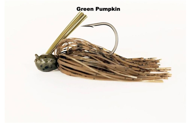 Picture of Missile Baits Ike's Flip Out Jig, 1/2Oz, Weight Forward Full Sized Flip Jig, Vmc 5/0 Flipping Hook, 1 Jig/Pkg, Green Pumpkin