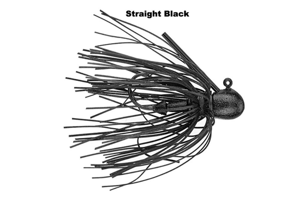 Picture of Missile Baits Ike's Micro Jig, 1/16Oz, Very Small Jig, Custom Fine Cut Skirt, #1 Gamakatsu Hook, 2 Jigs/Pk, Straight Black