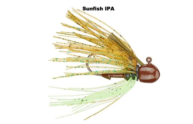 Picture of Missile Baits Ike's Micro Jig, 1/8Oz, Very Small Jig, Custom Fine Cut Skirt, #1 Gamakatsu Hook, 2 Jigs/Pk, Sunfish Ipa