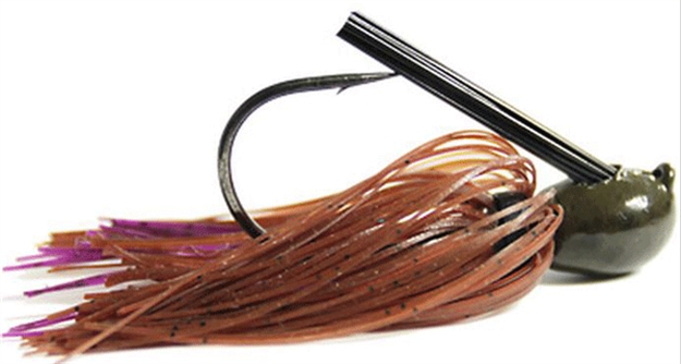 Picture of Missile Baits Ike's Mini Flip Jig, 1/2 Oz, 4/0 Hook, Brown Purple Passion MJMF12-BPP