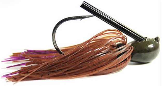 Picture of Missile Baits Ike's Mini Flip Jig, 1/4 Oz, 4/0 Hook, Brown Purple Passion