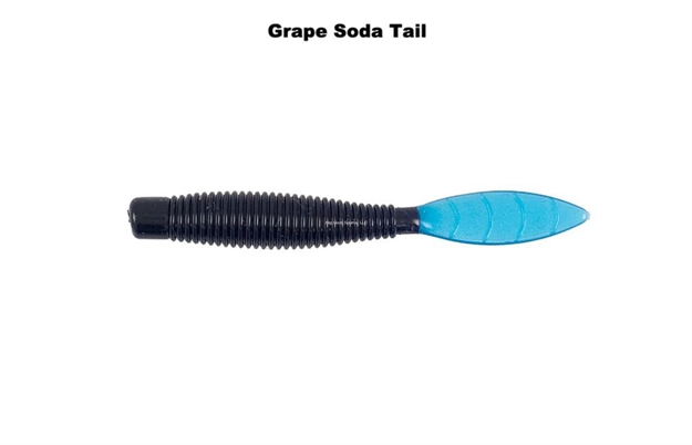 Picture of Missile Baits Ned Bomb, 3.25 Inch, Ned Rig Bait, Based ON The Super Popular D Bomb Shape, 10/Pk, Grape Soda Tail