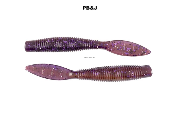 Picture of Missile Baits Ned Bomb, 3.25 Inch, Ned Rig Bait, Based ON The Super Popular D Bomb Shape, 10/Pk, Pb&J MBNB325-PBJ