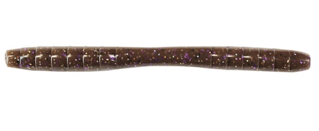 Picture of Missile Baits The 48 Soft Stick Worm Brown Purple Flash, 4.8", 8 PK