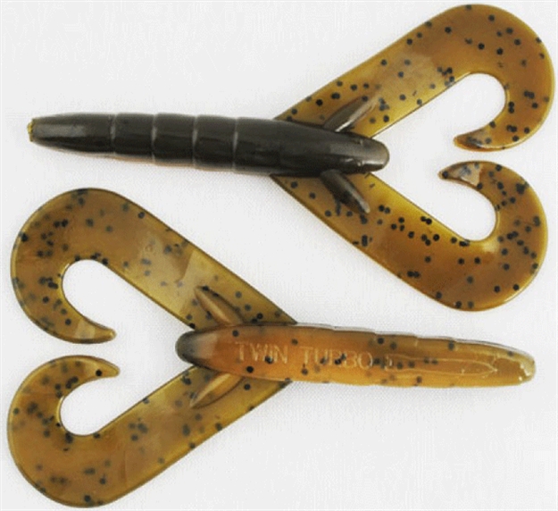 Picture of Missile Baits Twin Turbo Twin Tail Bait, 3.3", Bamer Craw