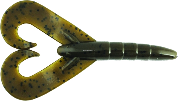 Picture of Missile Baits Twin Turbo Twin Tail Bait, 3.3", Green Pumpkin